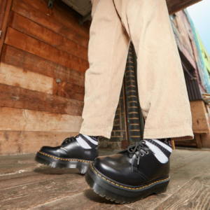 Alternative view of Giày Dr.Martens 1461 Quad Black Polished Smooth Black 25567001