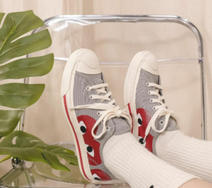 Alternative view of Giày Converse Comme des Garçons PLAY x Jack Purcell Drizzle Red 171260C