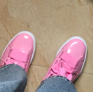 Alternative view of Giày Puma Wmns Basket Heart Patent Jr 'Prism Pink' 364817-03