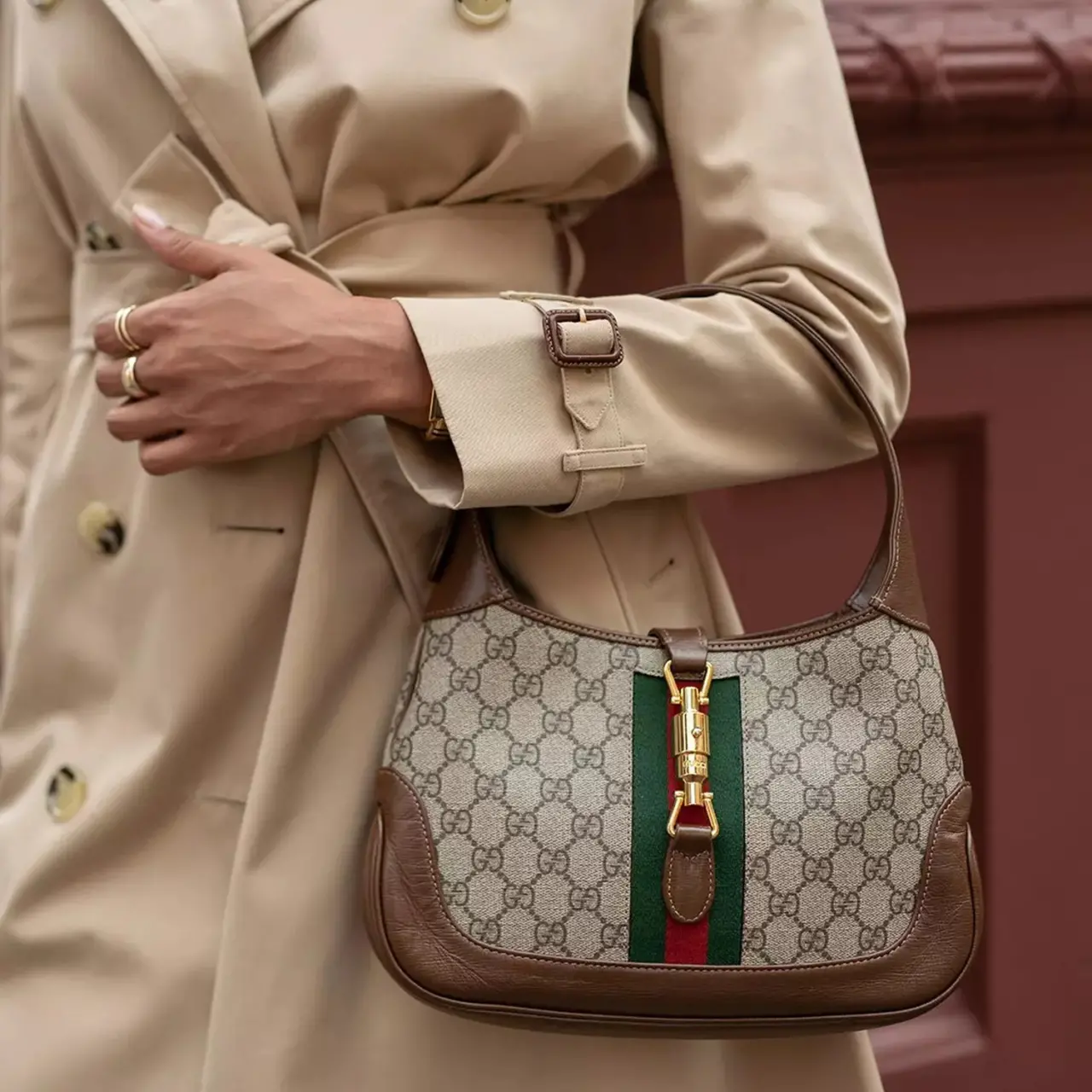 Alternative view of Túi Gucci Jackie 1961 GG Supreme Canvas 637092-HUHHG-8565