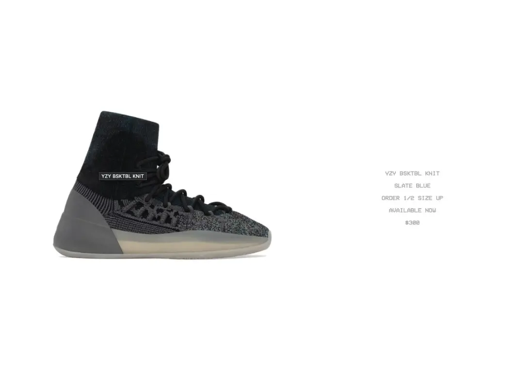 Hinh anh chinh thuc ve phien ban YEEZY BSKTBL Knit "Slate Blue"