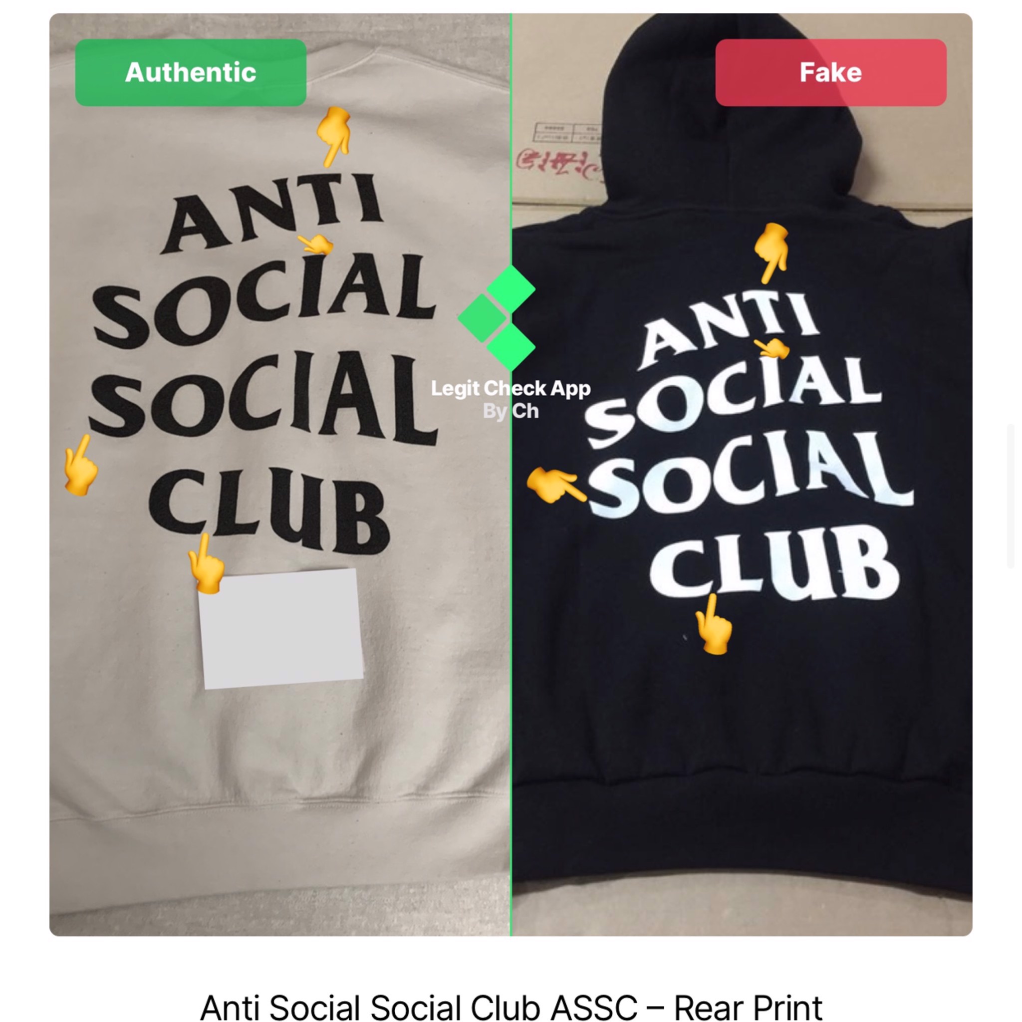 Legitcheck: Cách Phân Biệt Logo Anti Social Social Club Real Và Fake -  Authentic-Shoes