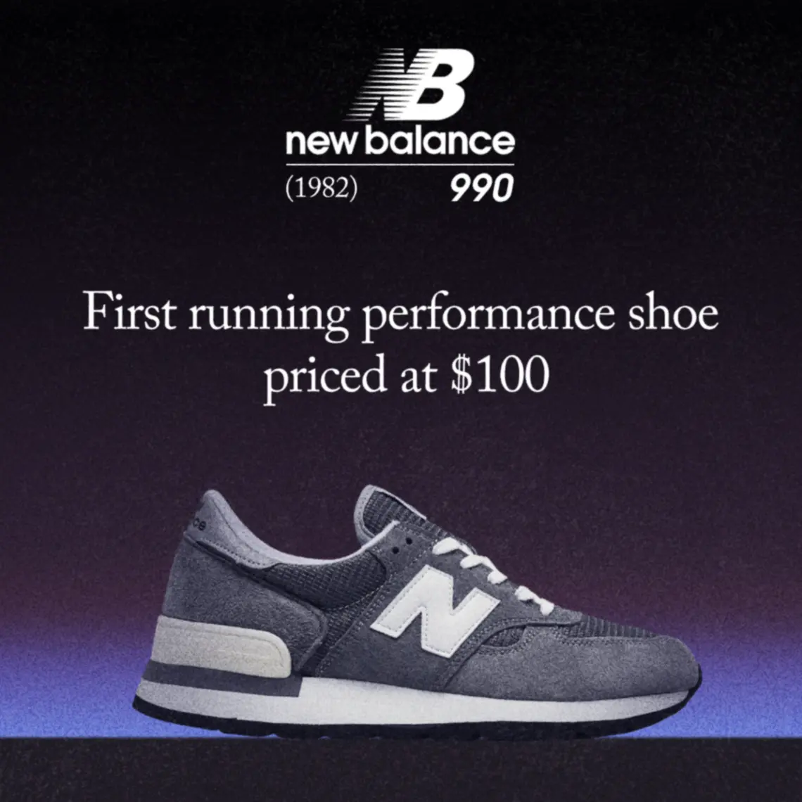 Nhung gi ban can biet ve New Balance 990v1 nam 1982