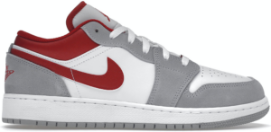 Giày Nike Air Jordan 1 Low GS 'Light Smoke Grey Gym Red' DM0589-016