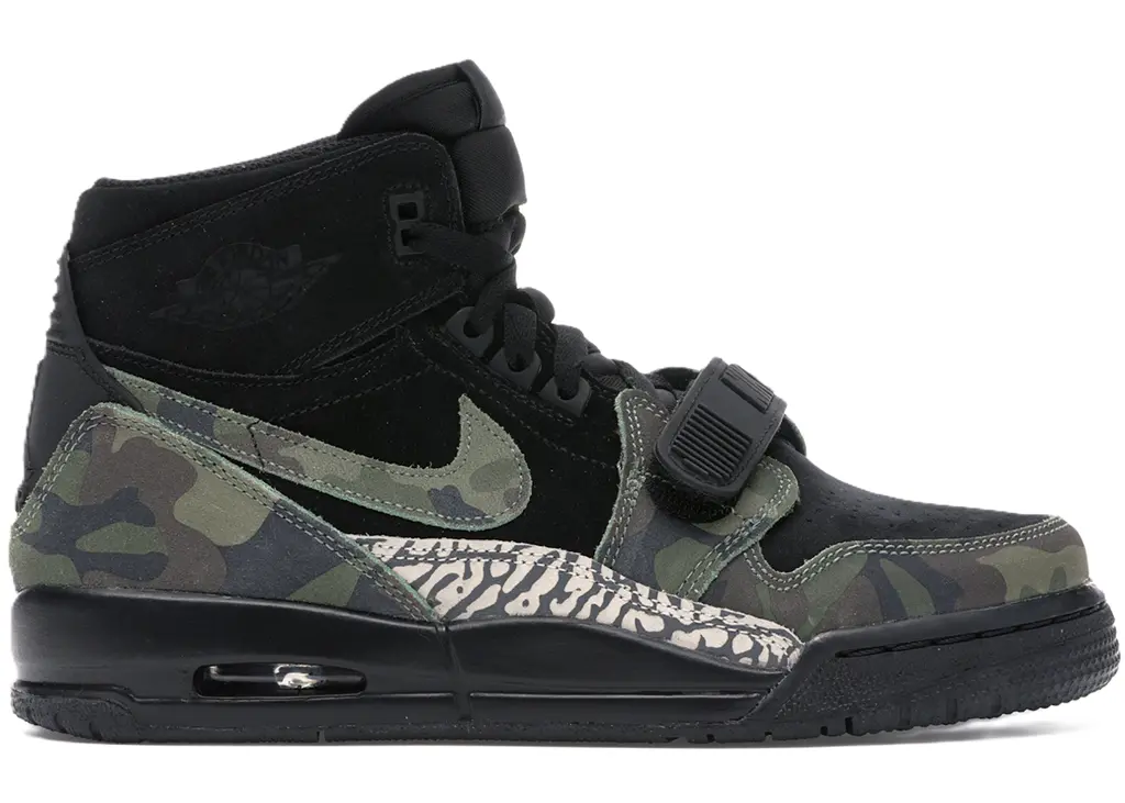 Giày Nike Jordan Legacy 312 GS 'Black Camo Green' AT4040-003