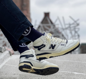Giay New Balance 650R 'Aime Leon Dore White Navy' BB650RD1