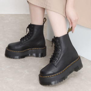 Giay Dr.Martens 1460 Pascal Leather Platform Boots 'Black' 26925001