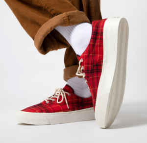 Giay Converse Skid Grip Low 'Twisted Plaid And Haute Red' 169219C