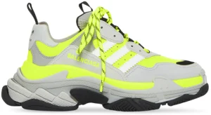 Balenciaga Triple S Sneaker Clear Sole  White Fluo Yellow SKU 5416  Hệ  thống phân phối Air Jordan chính hãng