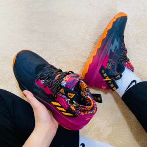 Giay Adidas Dame 8 J 'Red Black' GW3862