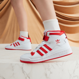 Alternative view of Giày Adidas Originals Forum Mid 'White Red' GY5819