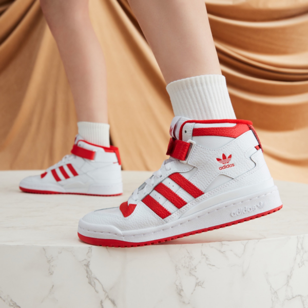 Giày Adidas Originals Forum Mid 'White Red' GY5819 - Hình ảnh 2