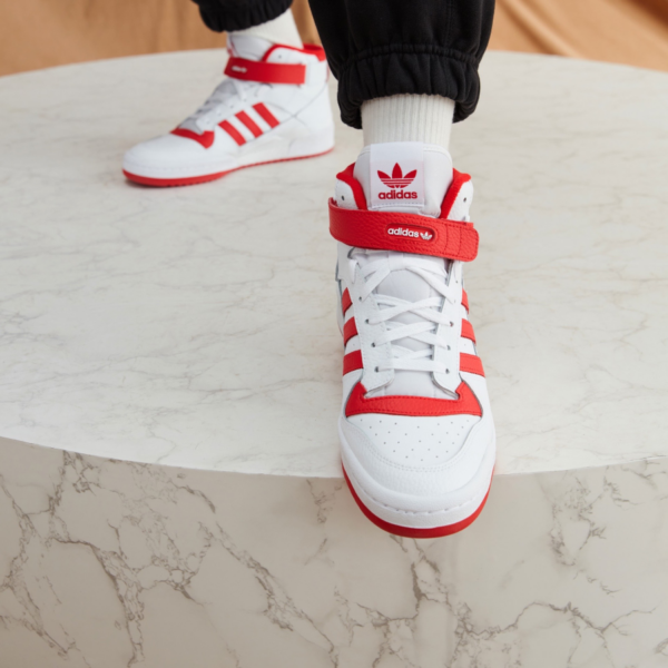 Giày Adidas Originals Forum Mid 'White Red' GY5819 - Hình ảnh 4