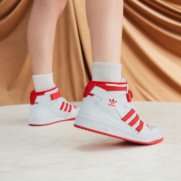 Giày Adidas Originals Forum Mid 'White Red' GY5819 - Hình ảnh 5