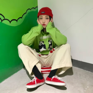 Alternative view of Giày Vans Era 'Check Block Tango Red' VN0A38FRVOR