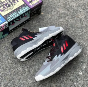 Giay Adidas Dame 'Black Grey Red' HR1558