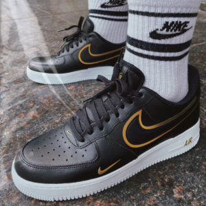 Alternative view of Giày Nike Air Force 1 '07 LV8 'Metallic Swoosh Pack Black' DA8481-001