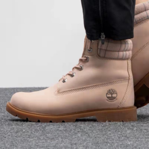 Giay Timberland Women's Light Pink Nubuck Leather 6-inch Boots A2BBR662