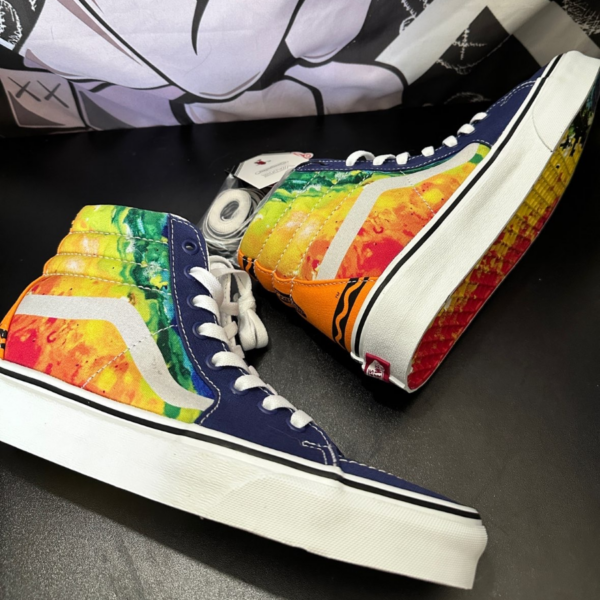 Giày Vans x Crayola SK8-Hi Skate Shoes Sneakers 'Mutil Color' VN0A5JMJARS - Hình ảnh 2