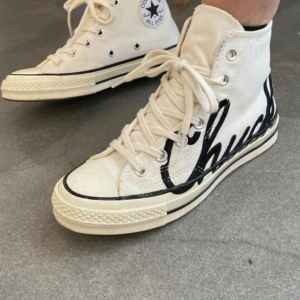 Alternative view of Giày Converse Chuck 70 High 'Scripted Signature Print White Egret' 167696C