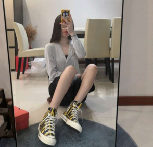 Giay Converse Chuck 70 High 'Archive Print Sulfur Zebra' 165965C