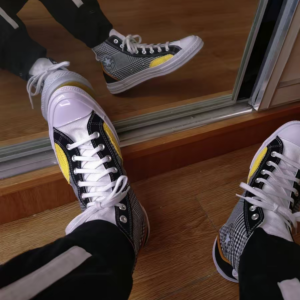 Giay Converse Chuck 70 High 'Hacked Fashion Black Speed Yellow' 168696C