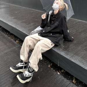 Alternative view of Giày Converse Rick Owens x TURBOWPN Mid 'Black Cloud Cream' 172342C