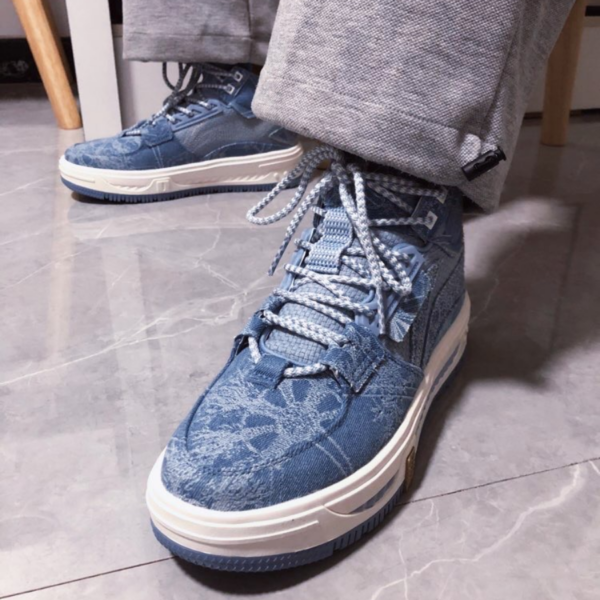 Giày Li Ning Wuxing Series Xingchuan High Top Classic Casual Dark Blue AGCR467-5 - Hình ảnh 3