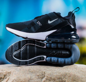 Giay Nike Air Max 270 Knit Jacquard GS 'Black' AR0301-008