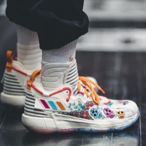 Alternative view of Giày Adidas Dame 7 Extply day Of The Dead 'Cream White' GW3832