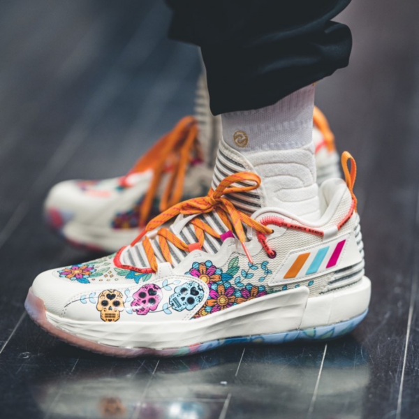 Giày Adidas Dame 7 Extply day Of The Dead 'Cream White' GW3832 - Hình ảnh 3