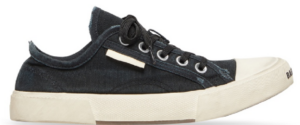 Giày Balenciaga Paris Low Top Trainers 'Black White' 688754W3RC21090