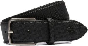 That Lung Lacoste Engraved Buckle Pique Canvas 'Black' RC4009M52G-000
