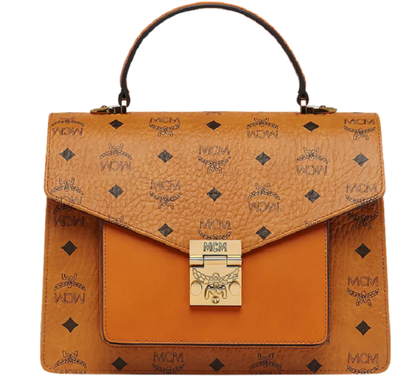 Túi MCM Patricia Pocket Satchel in Visetos MWE8SPA67CO001