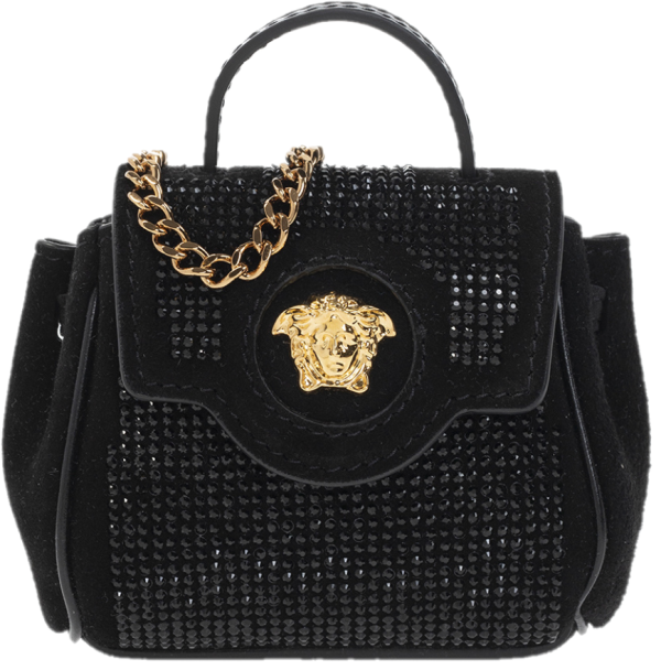 Túi Versace La Medusa Studded Micro Black 1002529-1A01840-1B00V