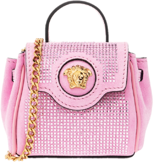 Túi Versace La Medusa Studded Micro Pink 1002529-1A01840-1P56V