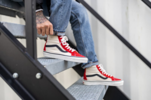 Giay Vans Sk8-Hi 38 DX 'Anaheim Factory White Red' VN0A38GF4UK