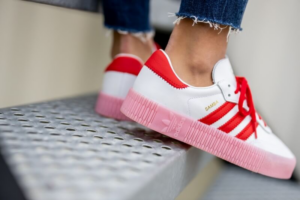 Giay Adidas Originals Sambarose 'White Red" FX6269