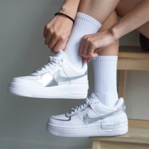 Giay Nike Air Force 1 Shadow 'White Metallic Silver' CI0919-119