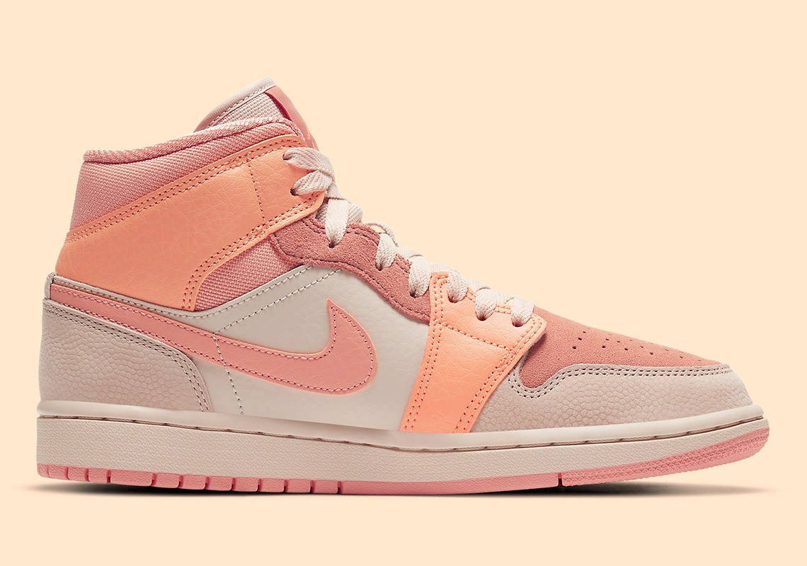 Air Jordan 1 Mid Apricot Orange – đôi Air Jordan ngọt ngào nhất 2020 Hinh anh 2: Air Jordan 1 Mid Apricot Orange – doi Air Jordan ngot ngao nhat 2020