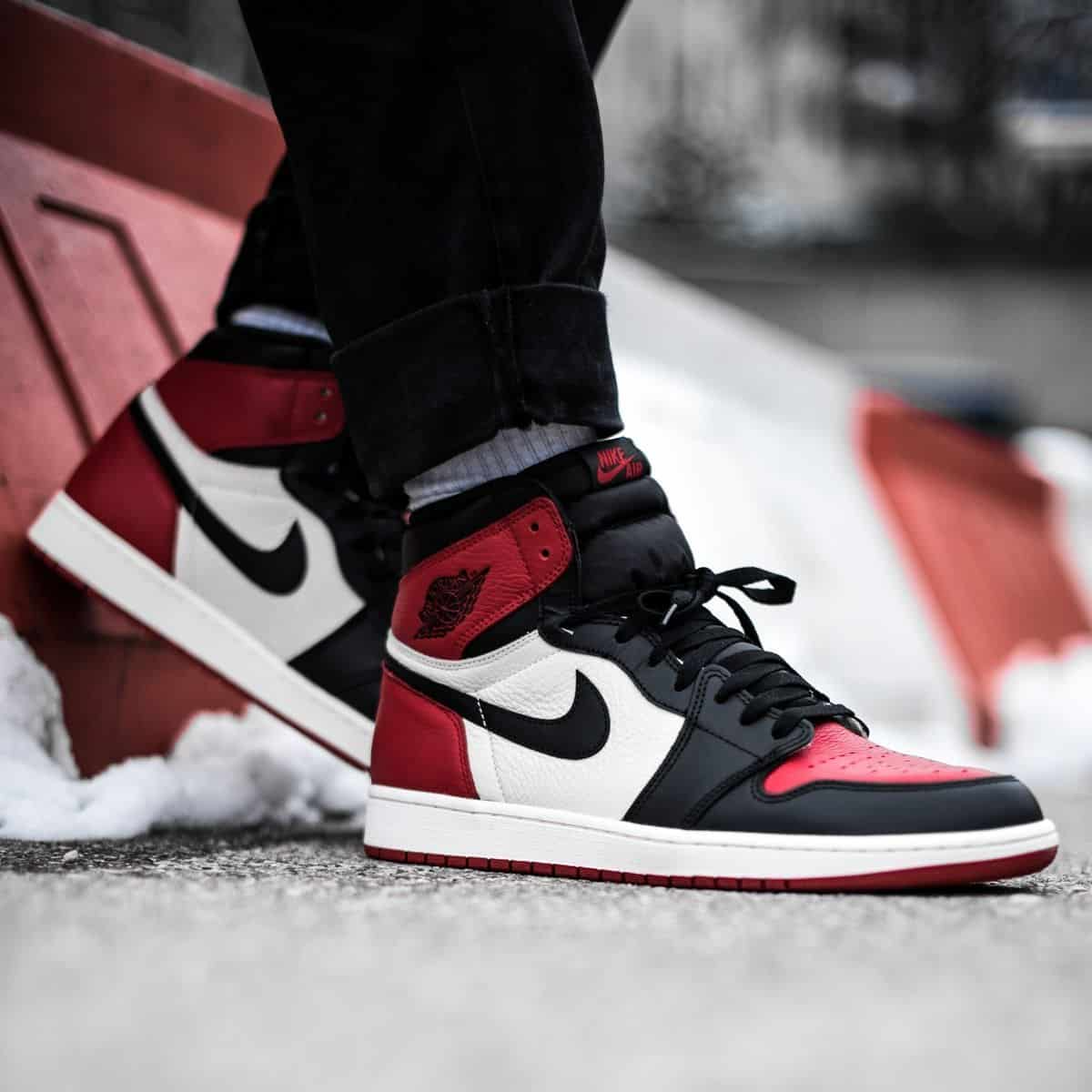 Giày Nike Air Jordan 1 Retro High Og 'Bred Toe' 575441-610 Authentic-Shoes