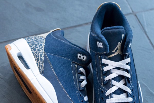Hinh anh 4: Air Jordan 3 lan dau tien xuat hien chat lieu Denim va Khaki