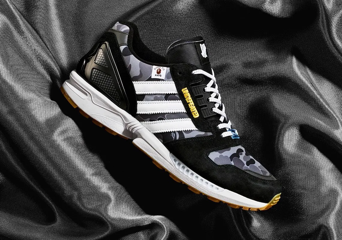 BAPE x Undefeated x adidas ZX 8000 phien ban chat choi nhat nua cuoi 2020