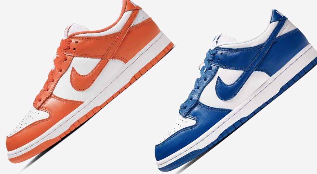 Hinh anh on-feet cua doi Nike Dunk Low "Harvest Moon"