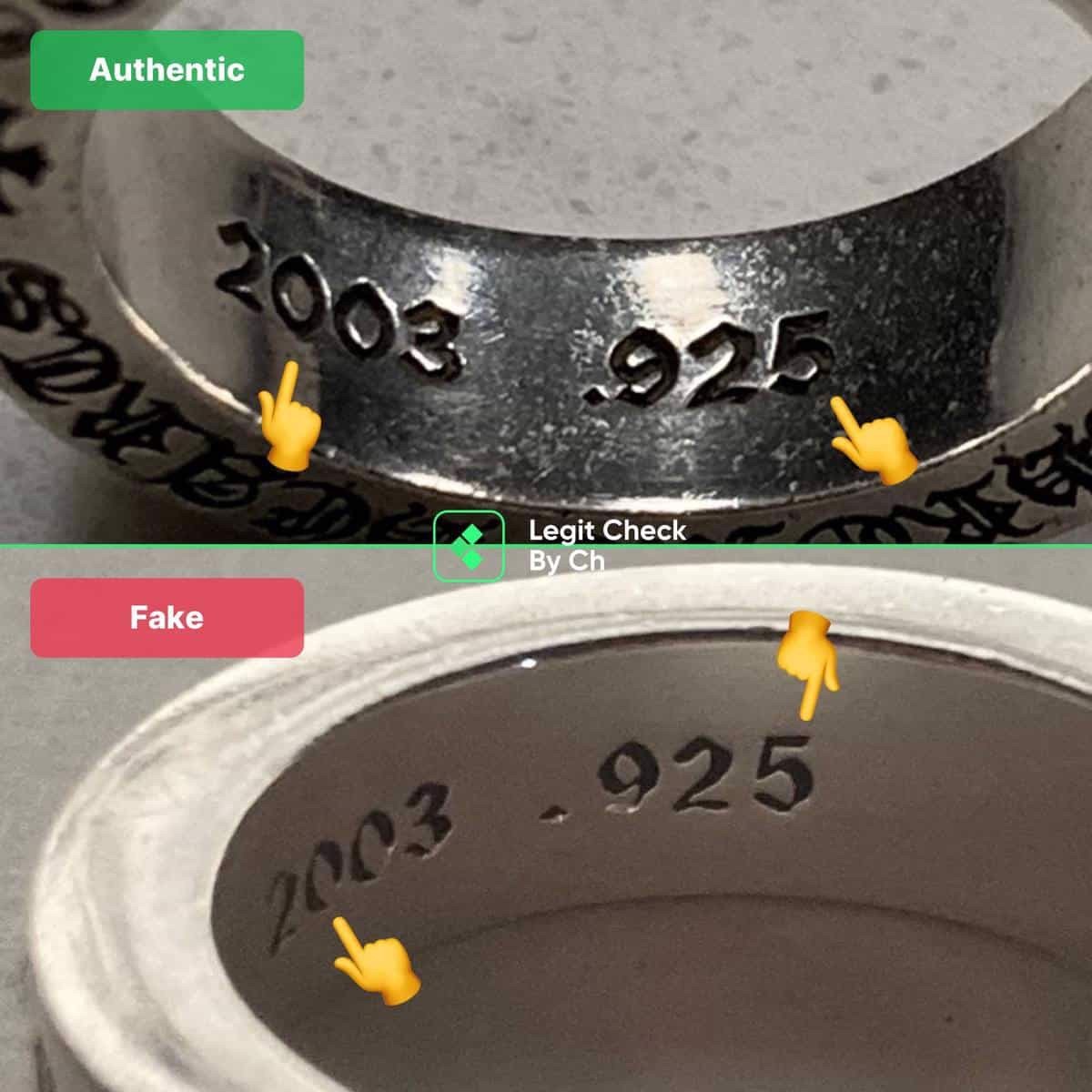Hinh anh 2: Legitcheck: Cach phan biet Chrome Hearts Ring real va fake?