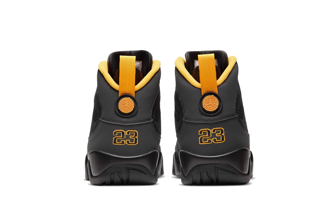 Cái nhìn cận cảnh về đôi Air Jordan 9 “University Gold” cực đẹp lạ Hinh anh 4: Cai nhin can canh ve doi Air Jordan 9 “University Gold” cuc dep la