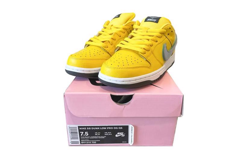 Hinh anh 2: Diamond x Nike SB Dunk Low "Canary" duoc dau gia voi muc dich tu thien