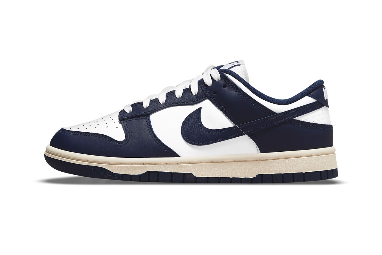 Hinh anh dau tien ve phien ban Nike Dunk Low "Vintage Navy"