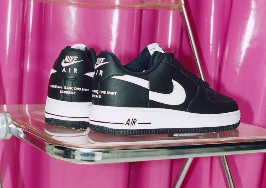 Legitcheck: Cach phan biet Supreme x CDG Air Force 1 Black Real va Fake