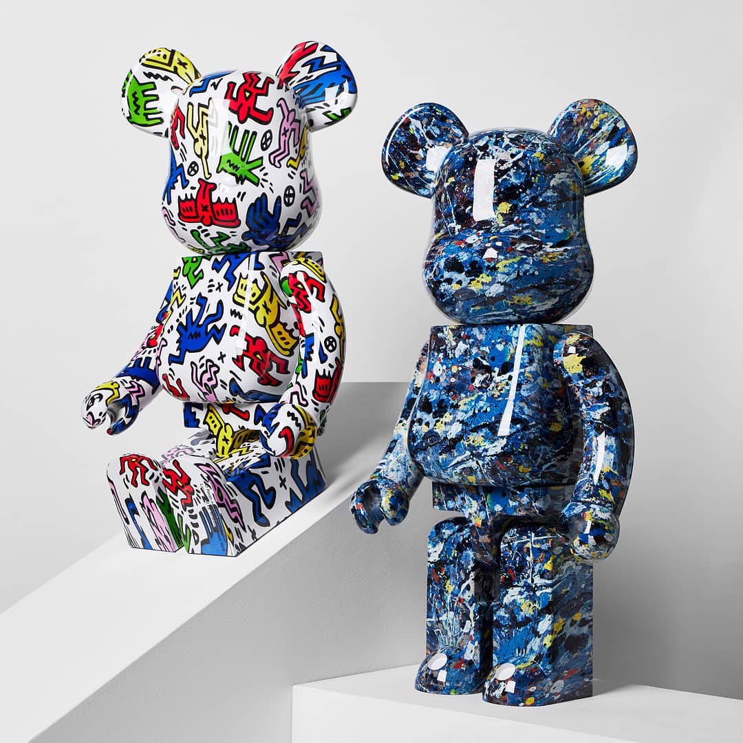 jacksonpollock-va-medicom-toys-bat-tay-tren-mot-thiet-ke-be-rbrick-moi